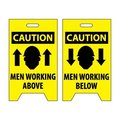 National Marker Co Floor Sign - Caution Men Working Above/Below FS6